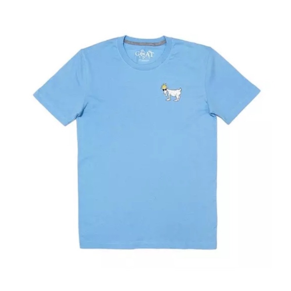 GOAT USA Mens OG Short Sleeve T-Shirt Carolina Blue Large